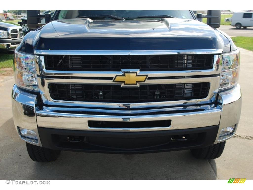 2009 Silverado 2500HD LT Crew Cab - Imperial Blue Metallic / Ebony photo #10