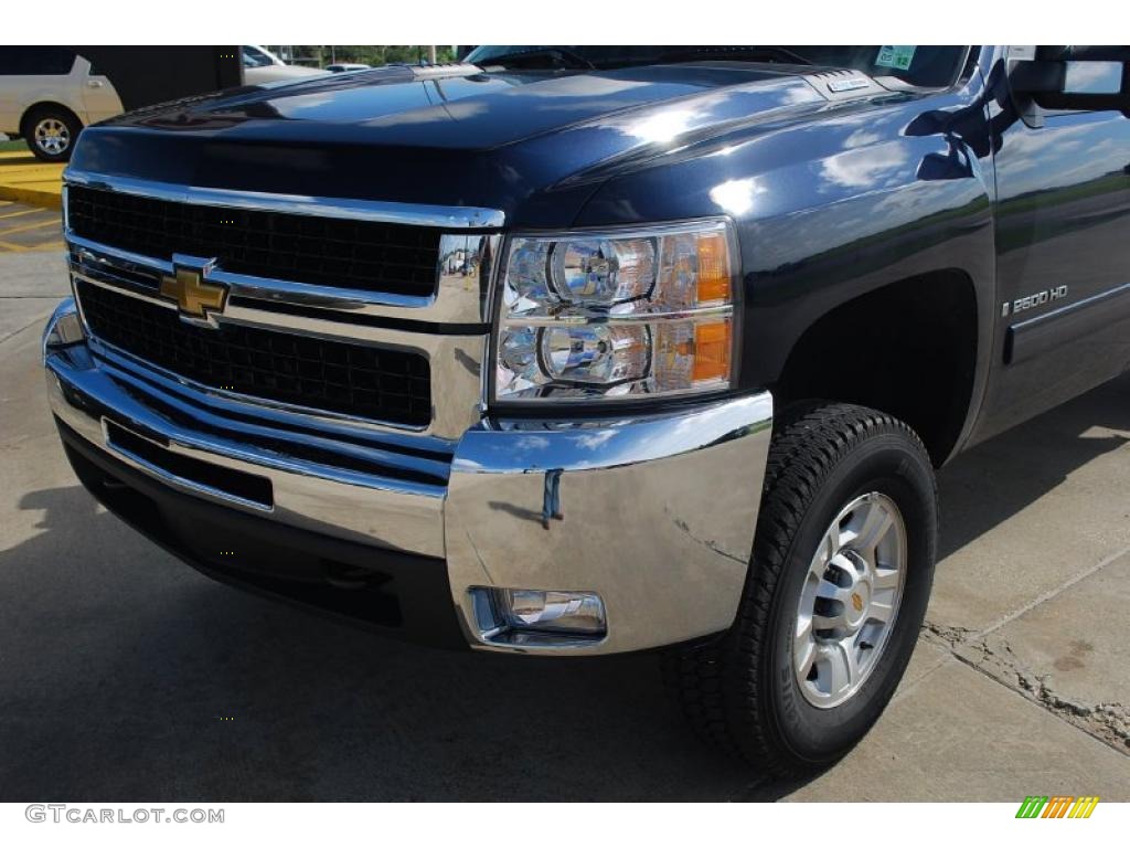 2009 Silverado 2500HD LT Crew Cab - Imperial Blue Metallic / Ebony photo #11