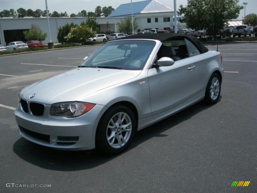 2008 1 Series 128i Convertible - Titanium Silver Metallic / Grey photo #20