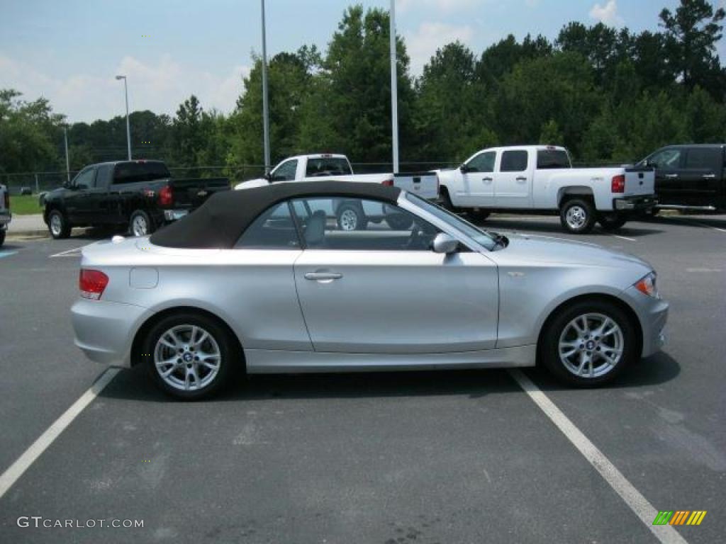 2008 1 Series 128i Convertible - Titanium Silver Metallic / Grey photo #22