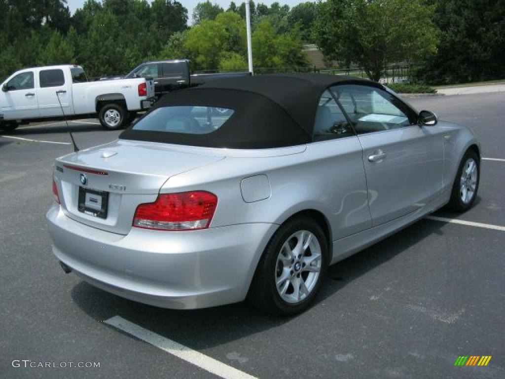 2008 1 Series 128i Convertible - Titanium Silver Metallic / Grey photo #23