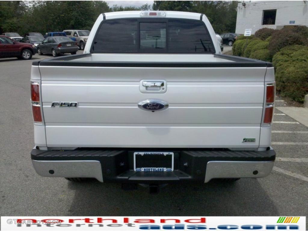 2010 F150 Lariat SuperCrew 4x4 - White Platinum Metallic Tri Coat / Tan photo #7