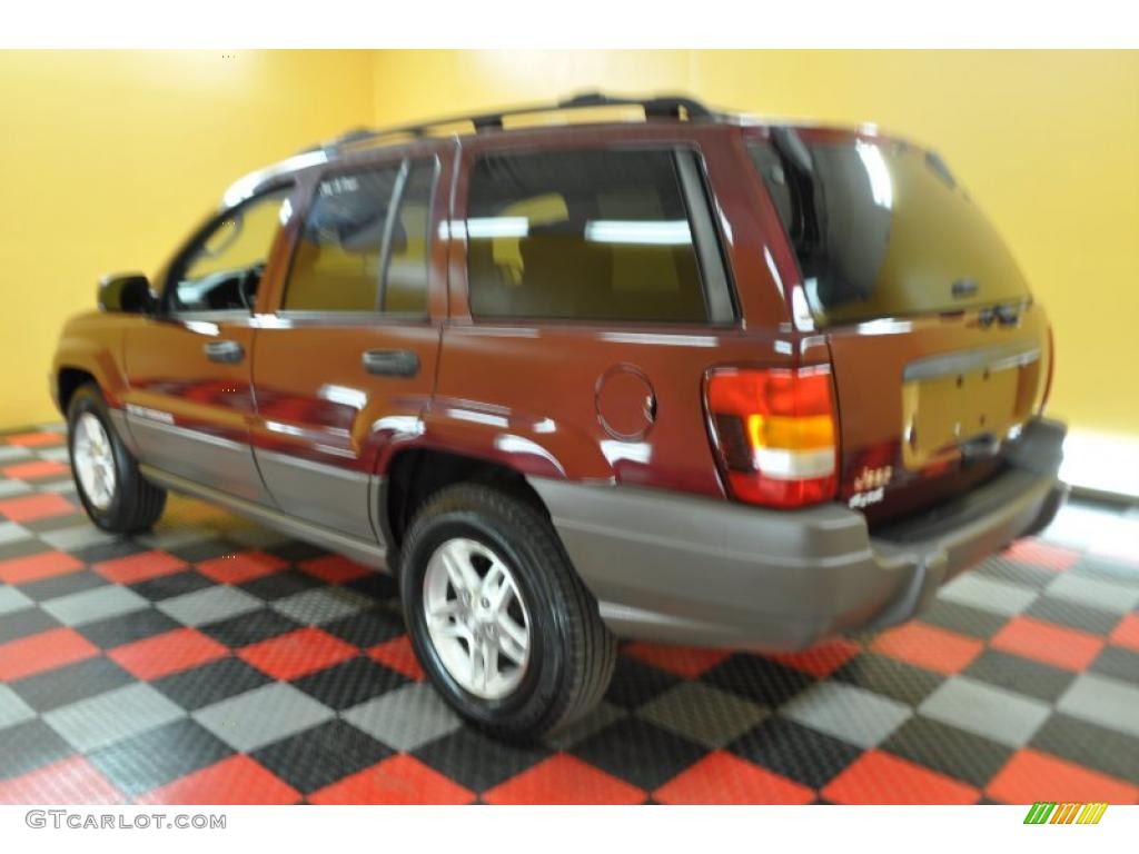 2003 Grand Cherokee Laredo 4x4 - Dark Garnet Red Pearl / Dark Slate Gray photo #4