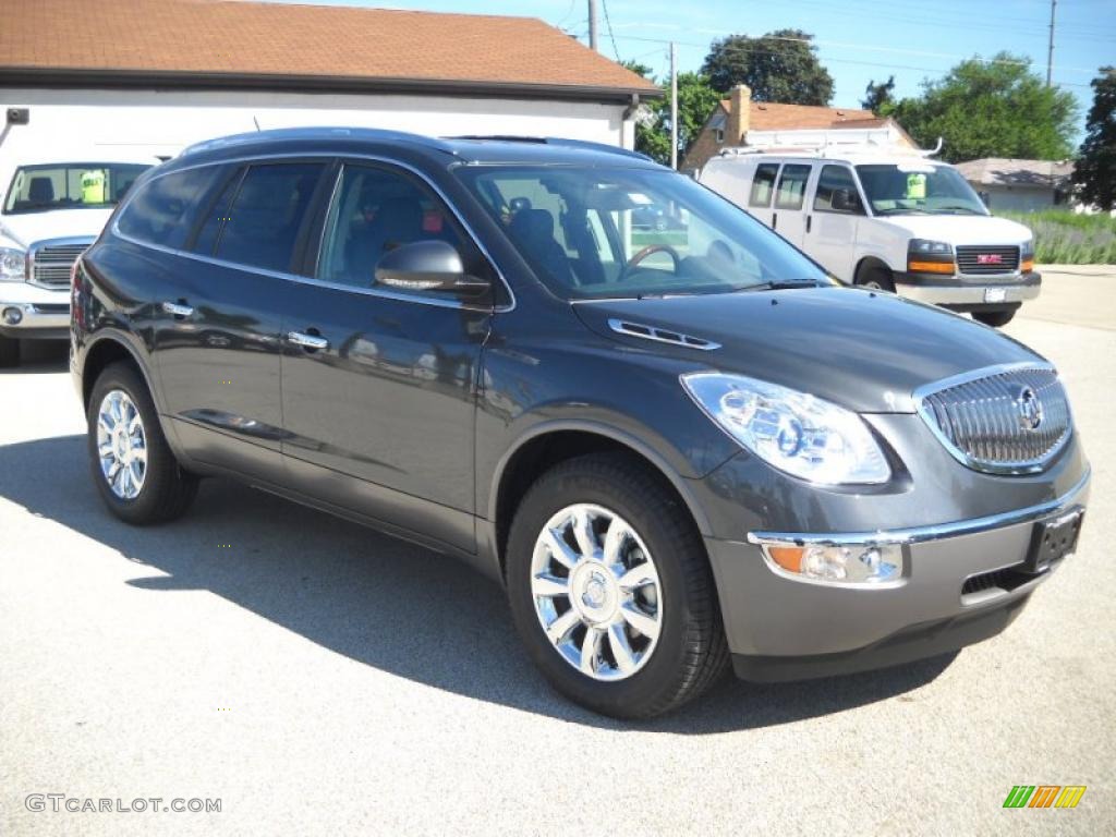 2011 Enclave CXL AWD - Cyber Gray Metallic / Ebony/Ebony photo #6