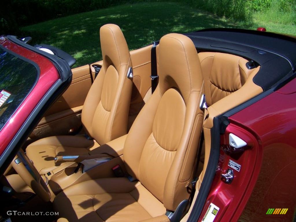 2010 911 Carrera 4S Cabriolet - Ruby Red Metallic / Natural Brown photo #20