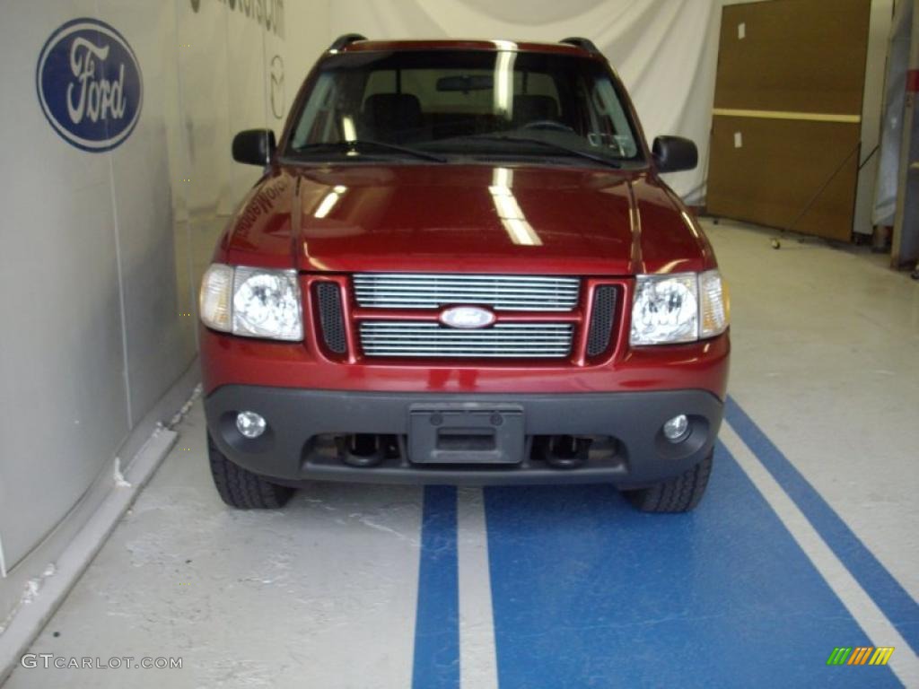 2005 Explorer Sport Trac XLT 4x4 - Red Fire / Medium Dark Flint photo #2