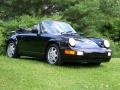 1991 Black Porsche 911 Carrera 2 Cabriolet  photo #3