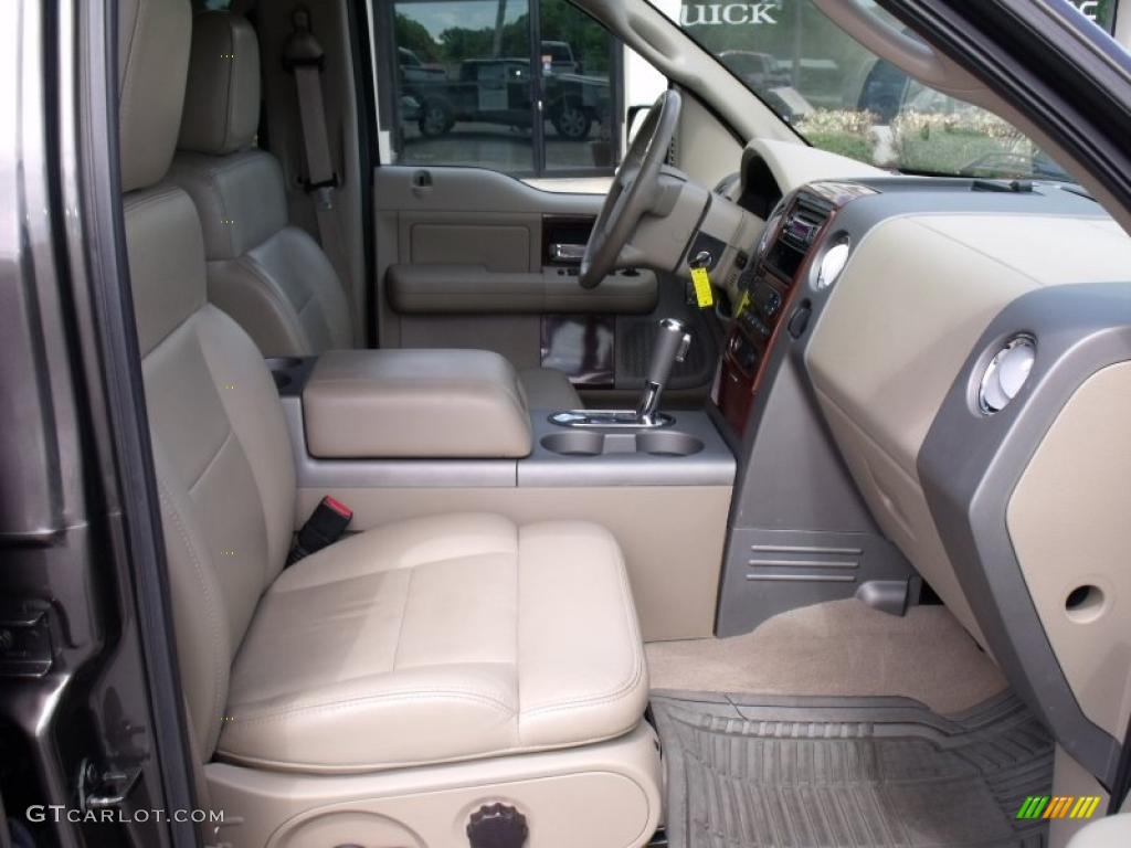 2006 F150 Lariat SuperCrew 4x4 - Dark Stone Metallic / Tan photo #17