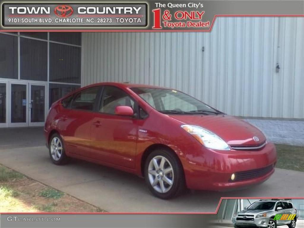 2007 Prius Hybrid Touring - Barcelona Red Metallic / Dark Gray photo #1