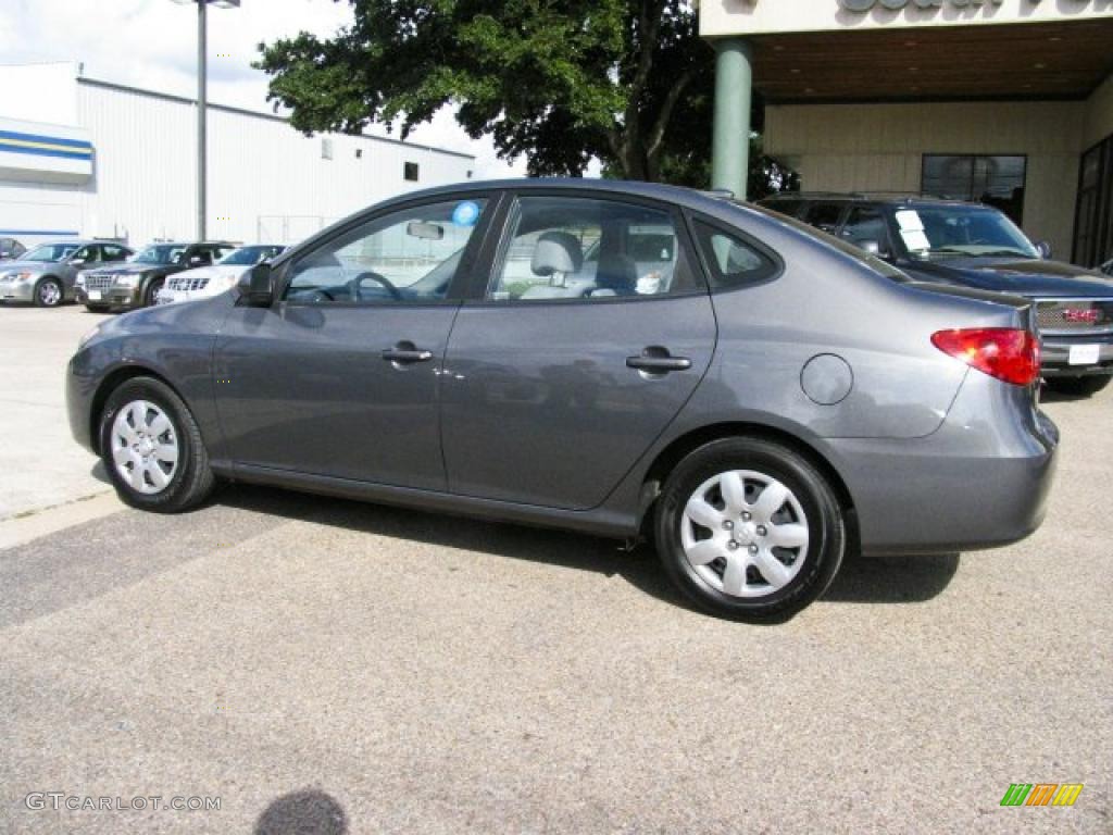 2009 Elantra SE Sedan - Carbon Gray / Gray photo #2