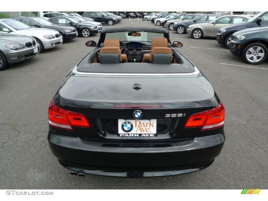 2008 3 Series 328i Convertible - Jet Black / Saddle Brown/Black photo #14