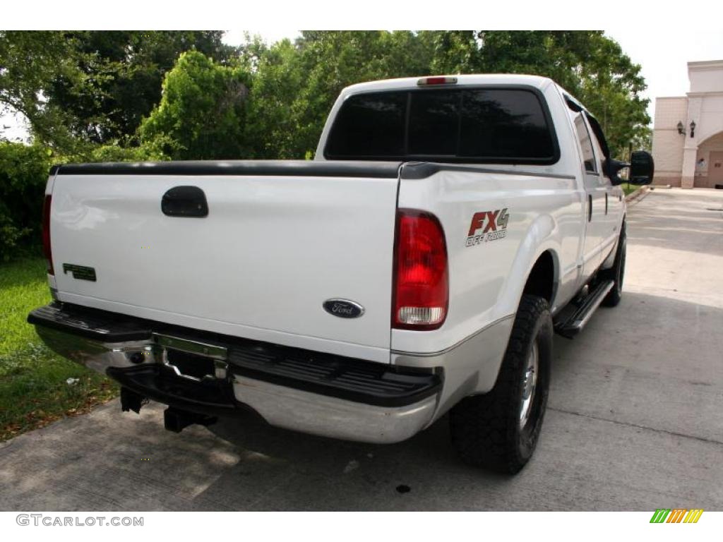 2004 F250 Super Duty Lariat Crew Cab 4x4 - Oxford White / Medium Flint photo #20