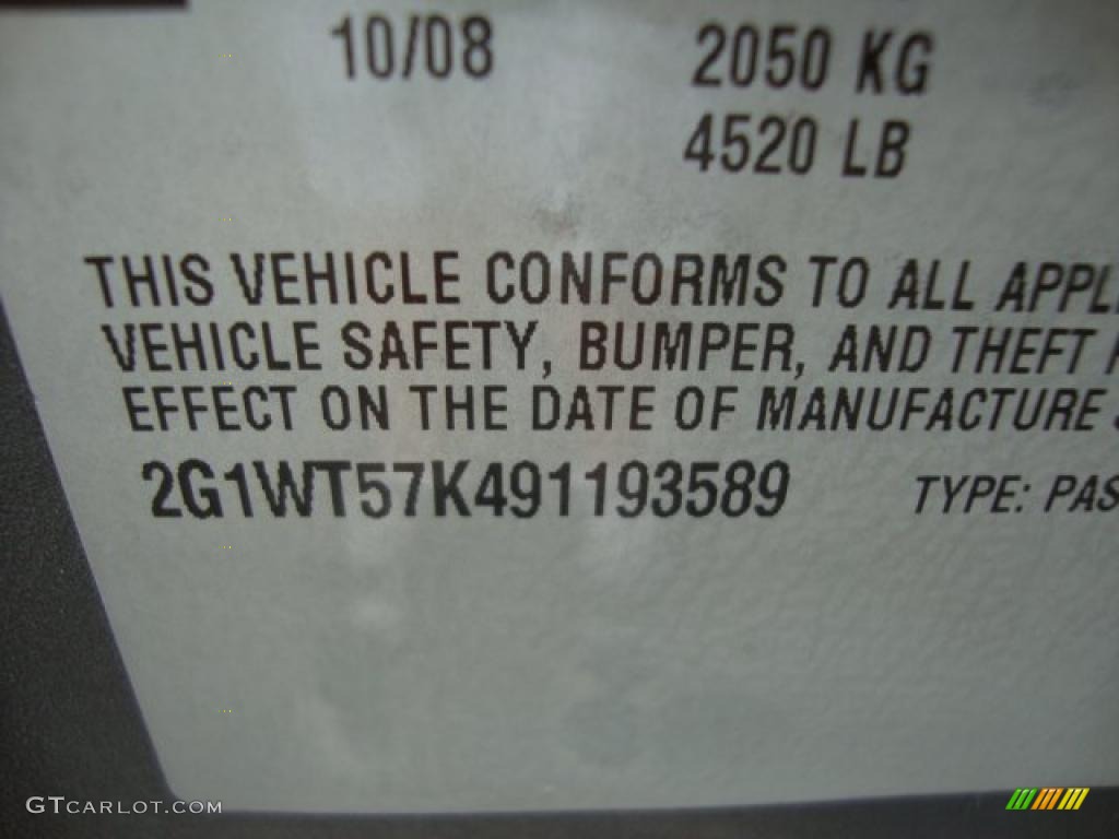 2009 Impala LT - Slate Metallic / Gray photo #22