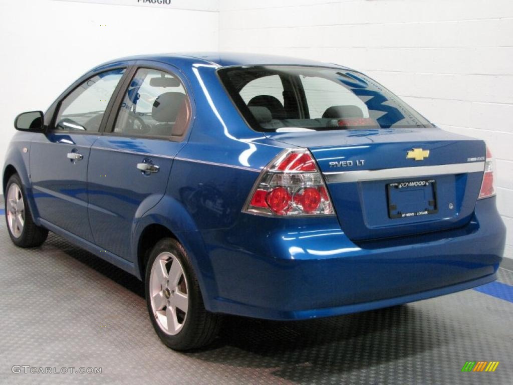 2008 Aveo LT Sedan - Bright Blue Metallic / Charcoal photo #3