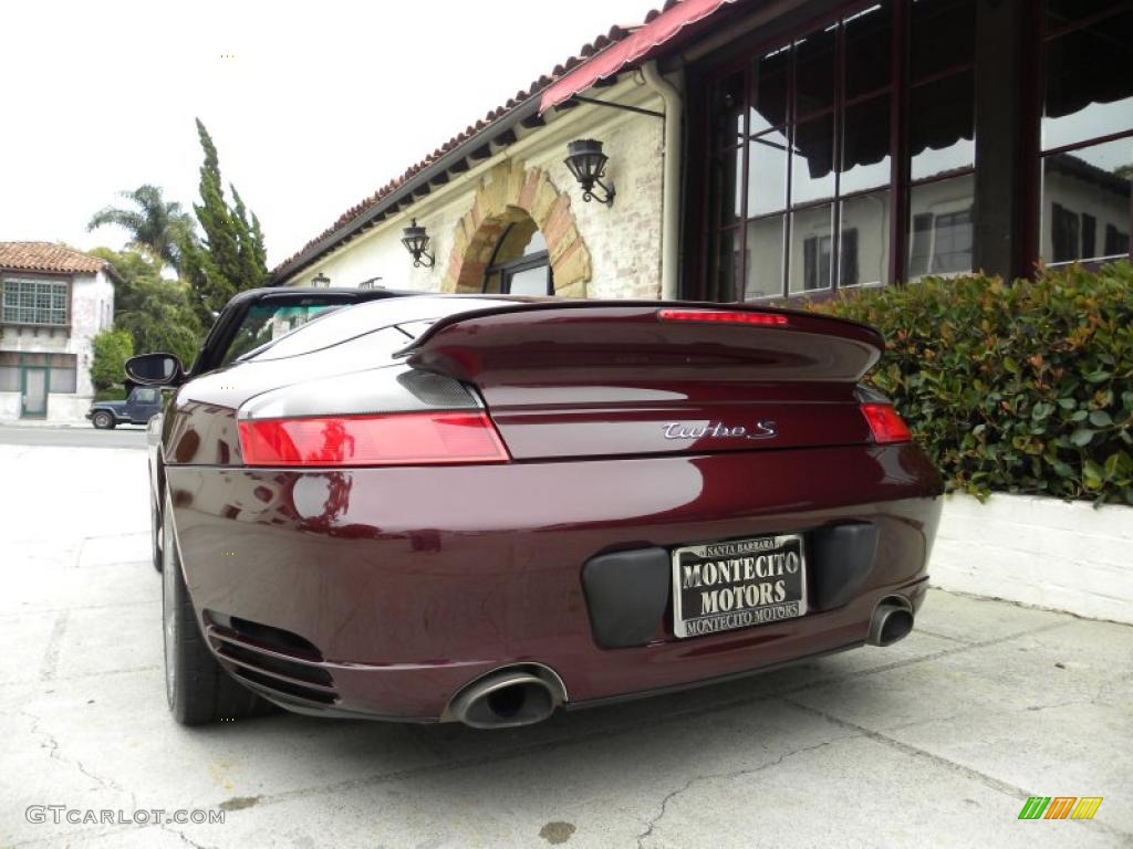 2005 911 Turbo S Cabriolet - Carmon Red Metallic / Black photo #17