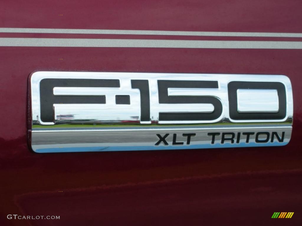 2004 F150 XLT SuperCab - Dark Toreador Red Metallic / Tan photo #10