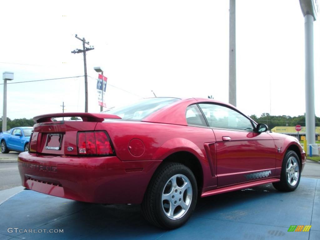 2003 Mustang V6 Coupe - Redfire Metallic / Dark Charcoal/Medium Parchment photo #5