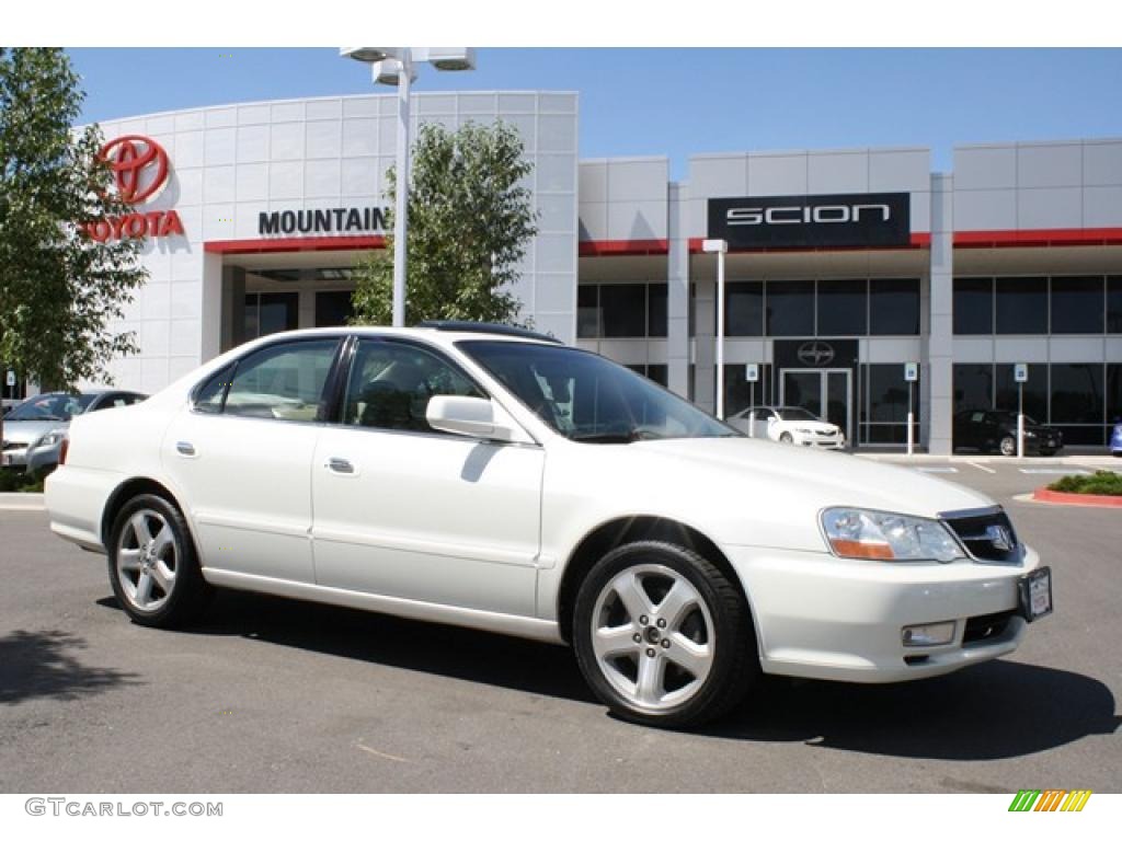 White Diamond Pearl Acura TL