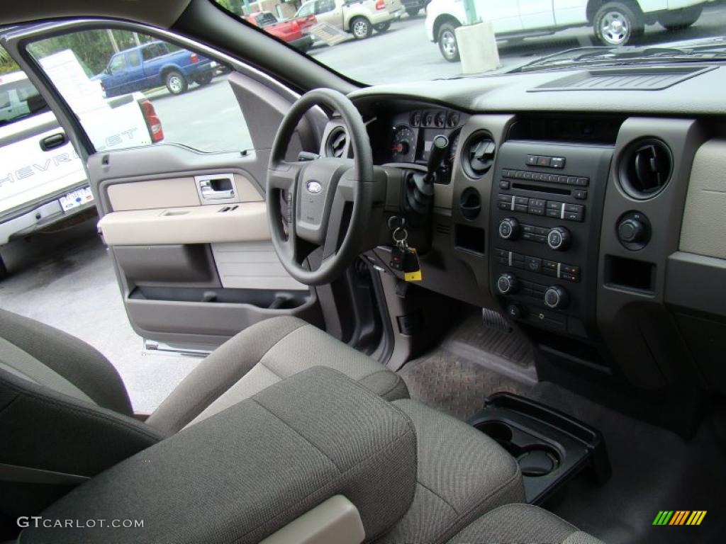 2010 F150 STX Regular Cab - Sterling Grey Metallic / Medium Stone photo #13
