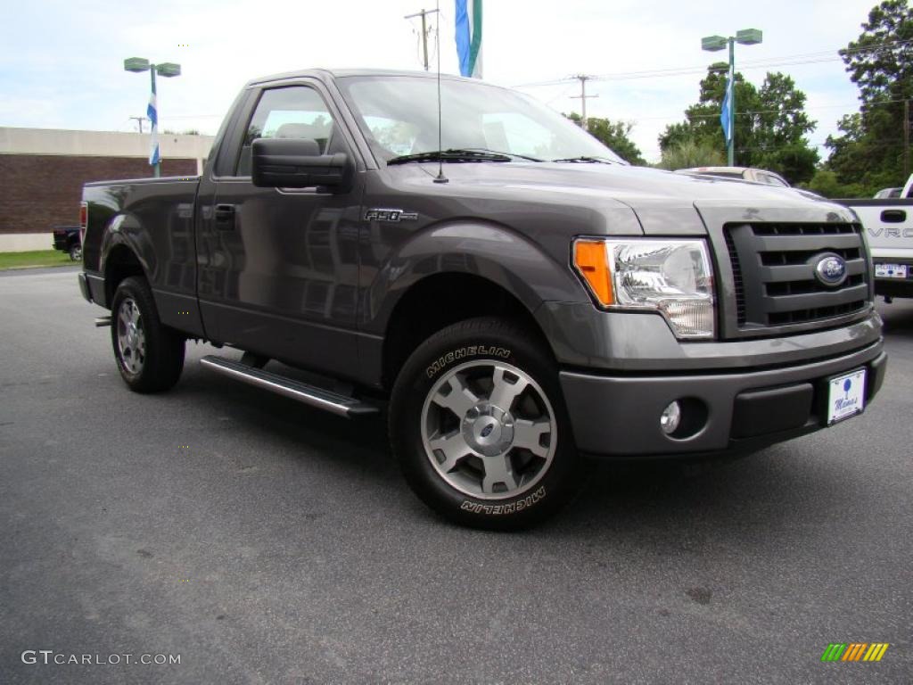 2010 F150 STX Regular Cab - Sterling Grey Metallic / Medium Stone photo #29