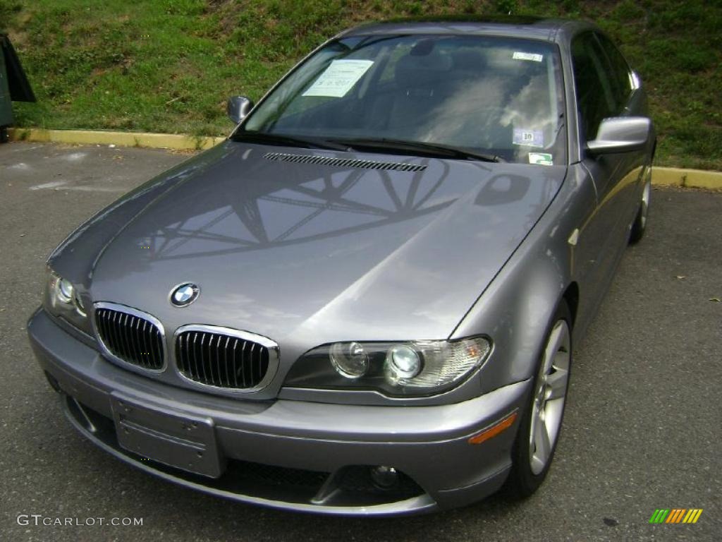 2004 3 Series 325i Coupe - Silver Grey Metallic / Black photo #3