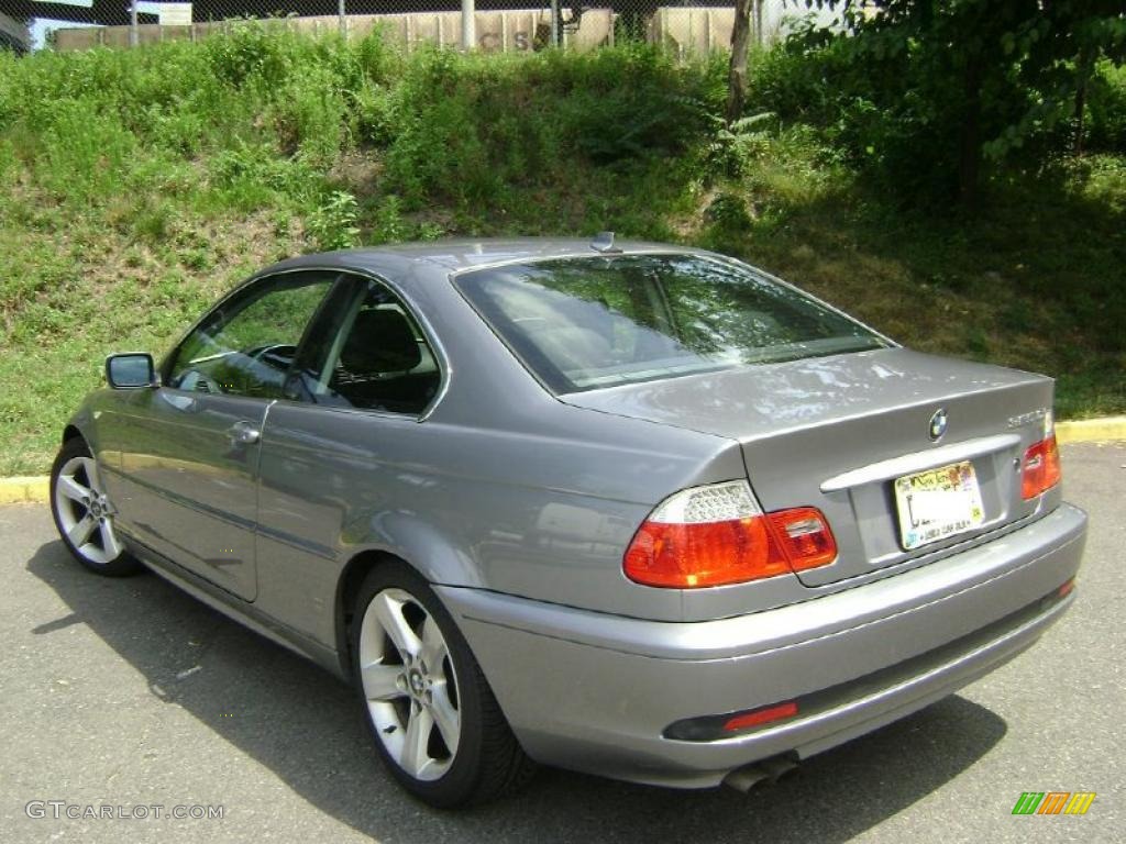 2004 3 Series 325i Coupe - Silver Grey Metallic / Black photo #9