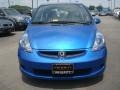 2008 Vivid Blue Pearl Honda Fit Hatchback  photo #8