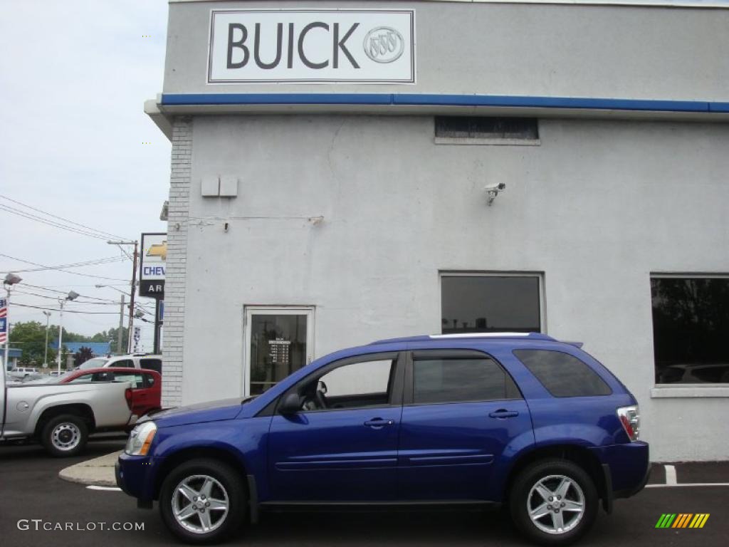 2005 Equinox LT AWD - Laser Blue Metallic / Light Gray photo #3
