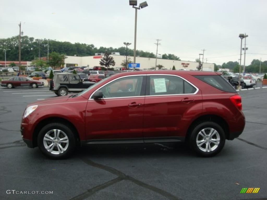 2010 Equinox LS - Cardinal Red Metallic / Jet Black/Light Titanium photo #6