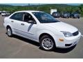 2007 Cloud 9 White Ford Focus ZX4 SE Sedan  photo #3