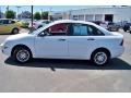 2007 Cloud 9 White Ford Focus ZX4 SE Sedan  photo #8