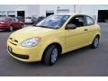 2008 Mellow Yellow Hyundai Accent GS Coupe  photo #1