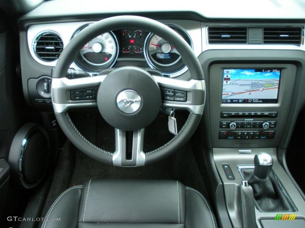 2011 Mustang GT Premium Coupe - Grabber Blue / Charcoal Black photo #8