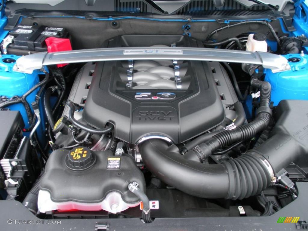 2011 Mustang GT Premium Coupe - Grabber Blue / Charcoal Black photo #13