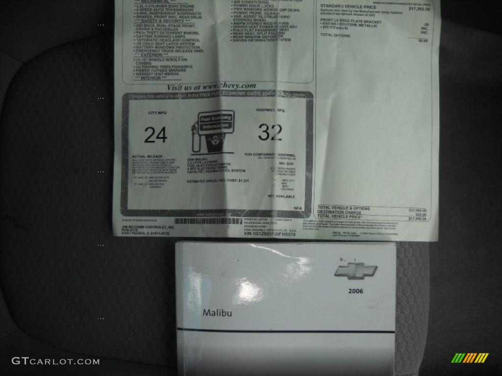 2006 Malibu LS Sedan - Silverstone Metallic / Titanium Gray photo #25