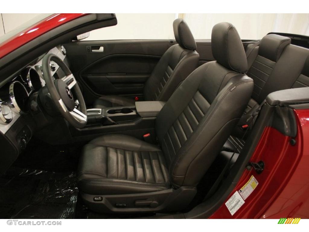 2008 Mustang GT Premium Convertible - Dark Candy Apple Red / Dark Charcoal photo #13