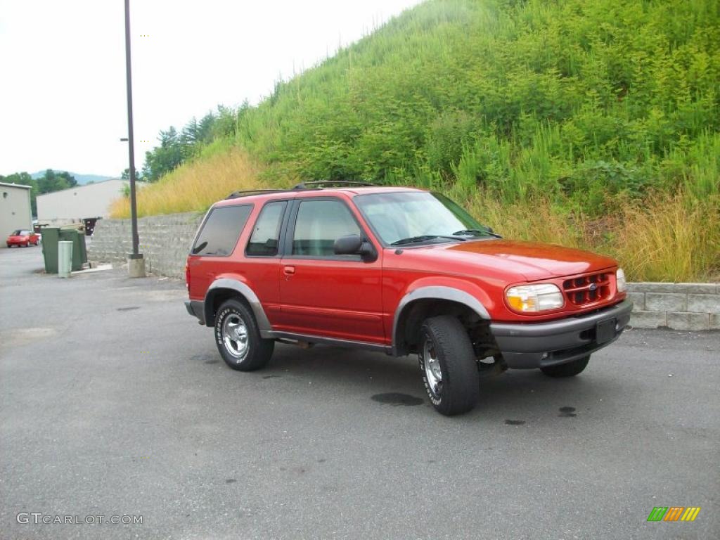 1998 Explorer Sport 4x4 - Bright Amber Metallic / Medium Graphite photo #4