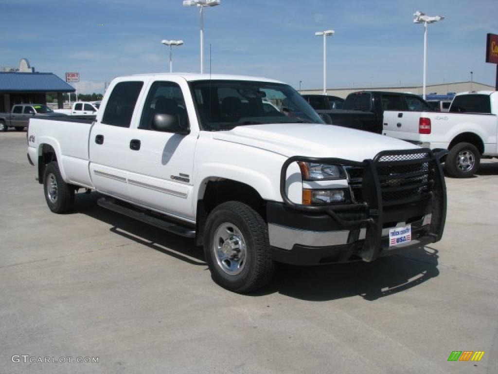 2007 Silverado 2500HD Classic LT Crew Cab 4x4 - Summit White / Dark Charcoal photo #13