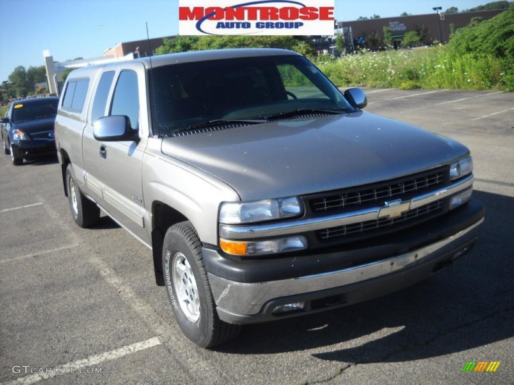 2001 Silverado 1500 LS Extended Cab 4x4 - Light Pewter Metallic / Graphite photo #21