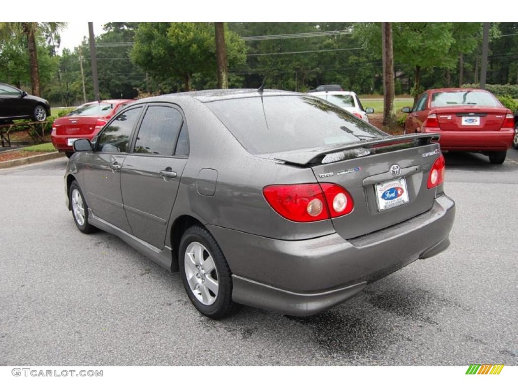 2005 Corolla S - Phantom Gray Pearl / Black photo #18