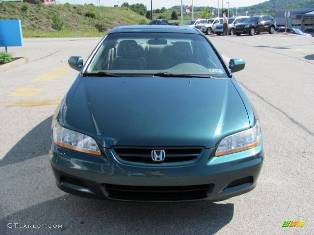2002 Accord EX V6 Coupe - Noble Green Pearl / Ivory photo #11