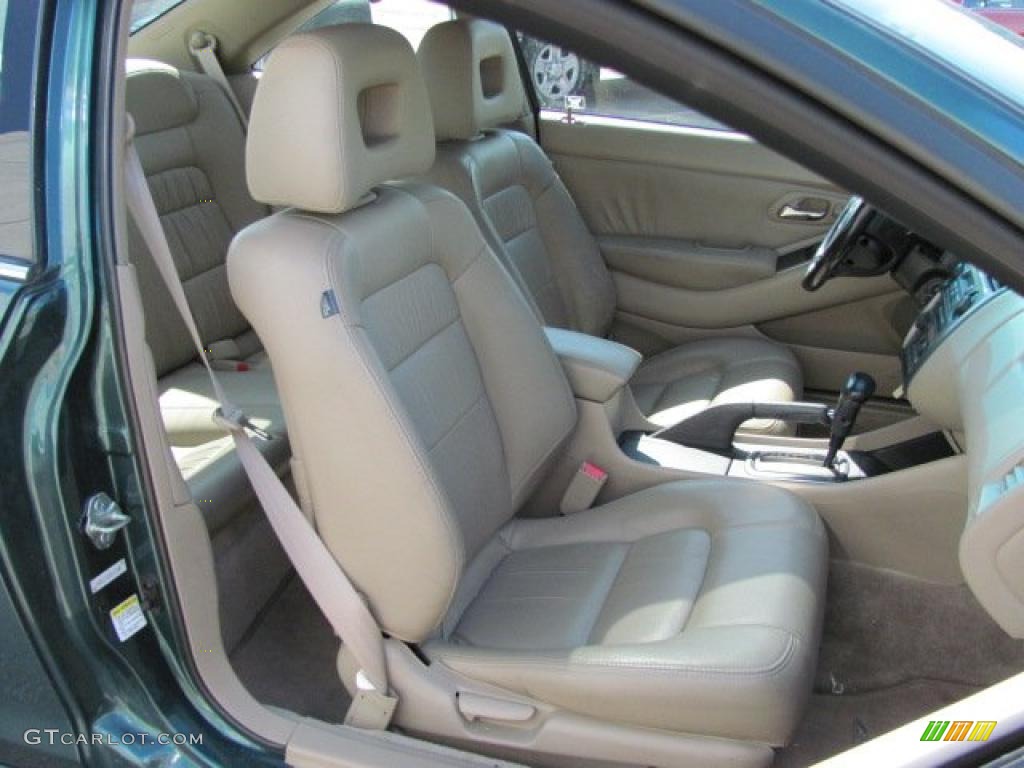 2002 Accord EX V6 Coupe - Noble Green Pearl / Ivory photo #12