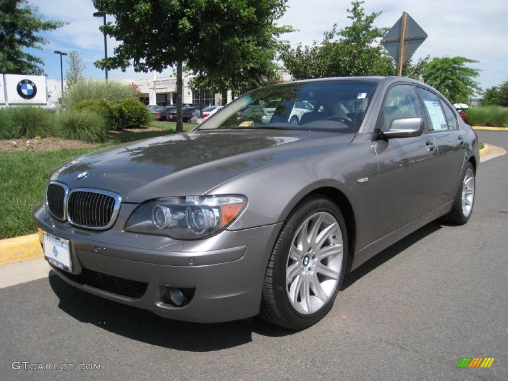 2006 7 Series 750i Sedan - Sterling Grey Metallic / Basalt Grey/Flannel Grey photo #2