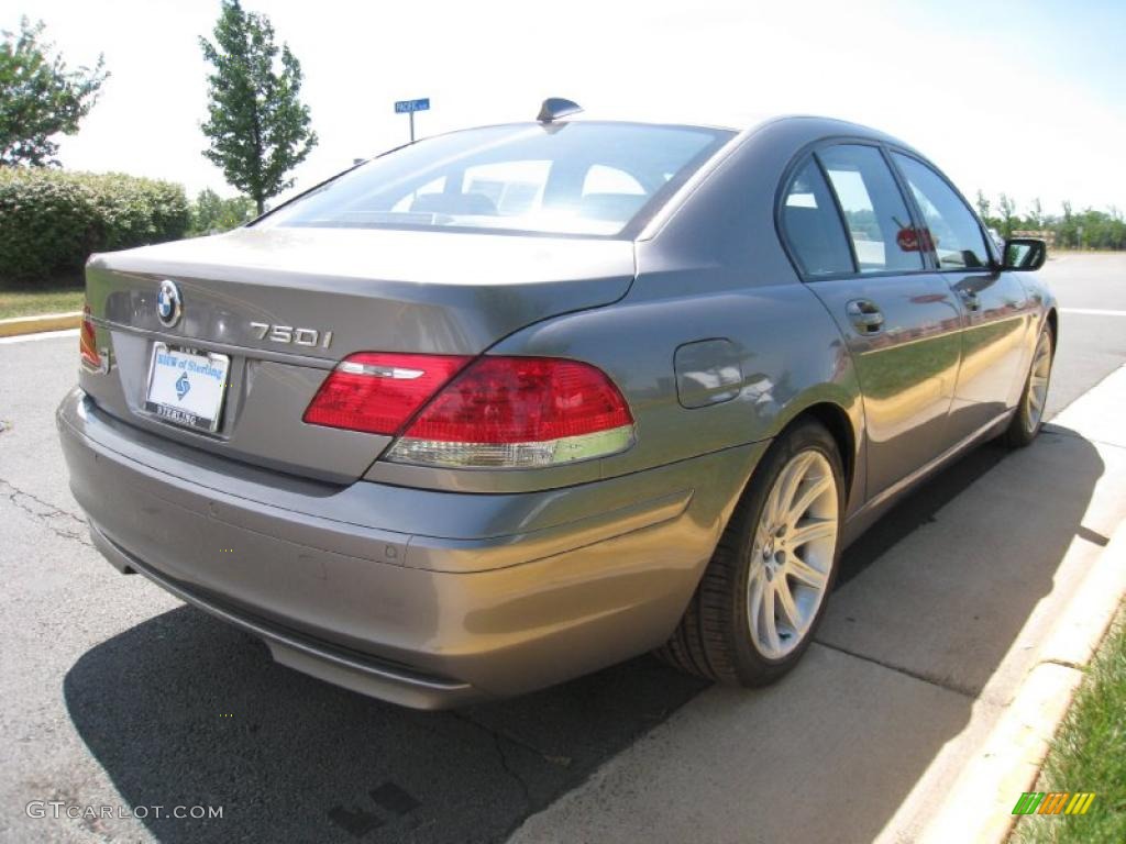 2006 7 Series 750i Sedan - Sterling Grey Metallic / Basalt Grey/Flannel Grey photo #6