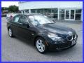 2008 Jet Black BMW 5 Series 528i Sedan  photo #1