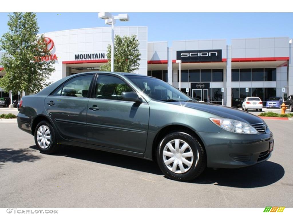 2005 Camry LE - Aspen Green Pearl / Gray photo #1