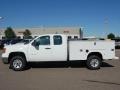 2010 Summit White GMC Sierra 3500HD Work Truck Extended Cab 4x4 Chassis Utility  photo #4