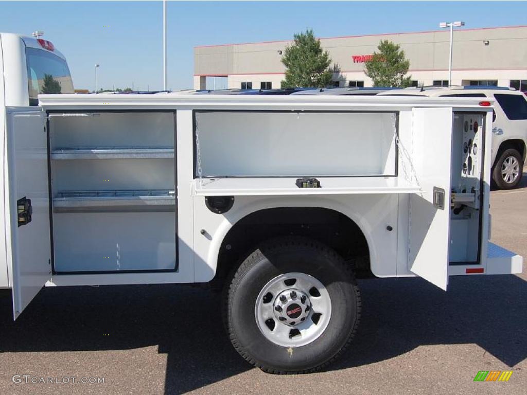 2010 Sierra 3500HD Work Truck Extended Cab 4x4 Chassis Utility - Summit White / Dark Titanium photo #6