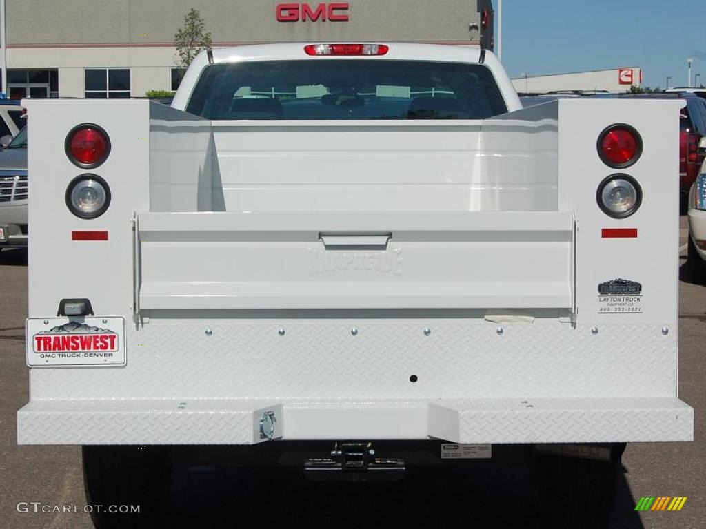 2010 Sierra 3500HD Work Truck Extended Cab 4x4 Chassis Utility - Summit White / Dark Titanium photo #8