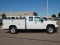 2010 Summit White GMC Sierra 3500HD Work Truck Extended Cab 4x4 Chassis Utility  photo #12